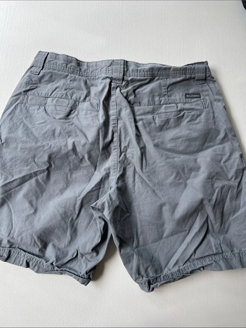 Columbia Men's Light Gray Flat Front Shorts